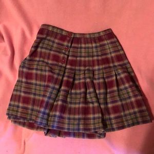 Plaid Skort